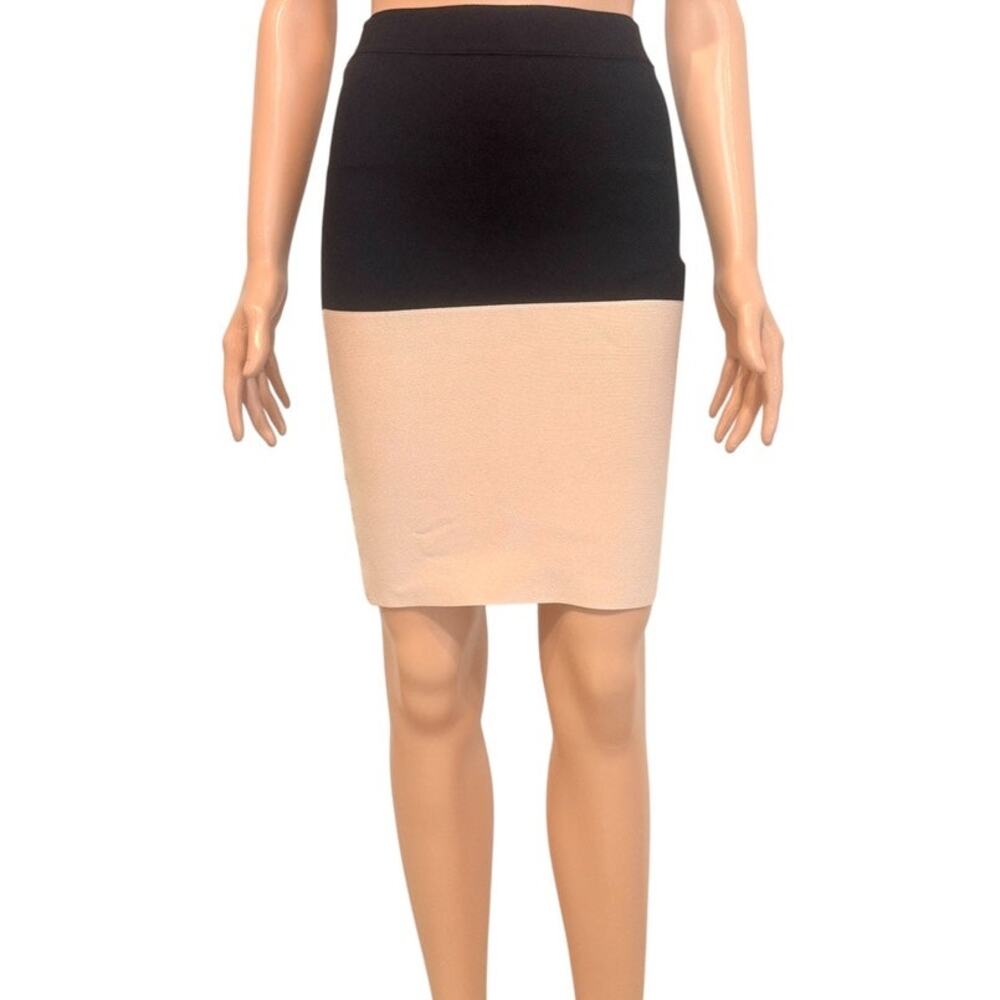 BCBGMaxazria medium color block bodycon mini skirt SK2 3325